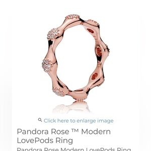 Pandora Rose Modern LovePods Ring - 8.5